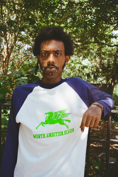 Worth.Ambition.Reason Baseball T-Shirt